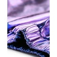 thumbnail image 5 of INSPIRE CHIC Women's Party Sparkle Shiny High Waist Metallic Holographic Pants L Blue Purple, 5 of 6