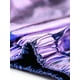 thumbnail image 5 of INSPIRE CHIC Pantalones metálicos holográficos brillantes de cintura alta para mujer en azul y púrpura, 5 of 6