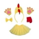 thumbnail image 3 of Disfraz de pollo en 3D para niñas y niños, ideal para Acción de Gracias, cosplay Amarillo con cola roja, 3 of 9