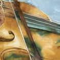 thumbnail image 2 of Watts, Eva 26x26 Gold Ornate Wood Framed with Double Matting Museum Art Print Titled - Musical Violin, 2 of 4