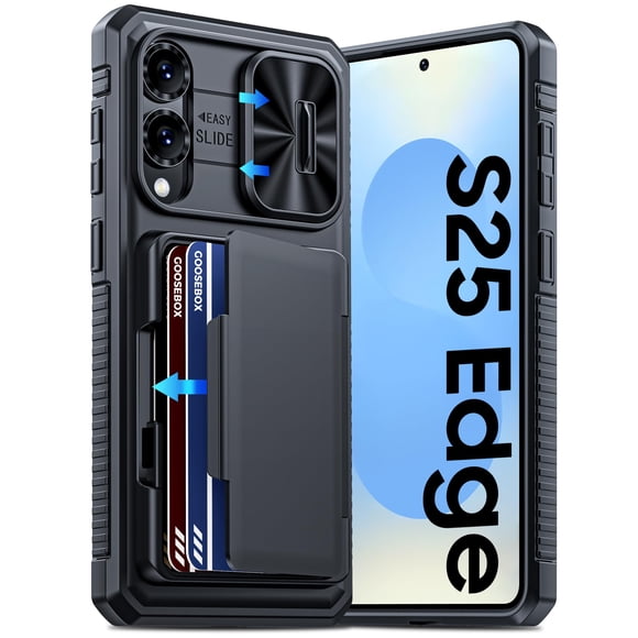 Funda tipo cartera GooseBox para Samsung Galaxy S25 Edge con RFID