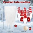 thumbnail image 3 of 12pcs Pre-Cut Gnome Beard Faux Fur Dwarf Beard Handmade Wooden Balls Unfinished white khaki, 3 of 4