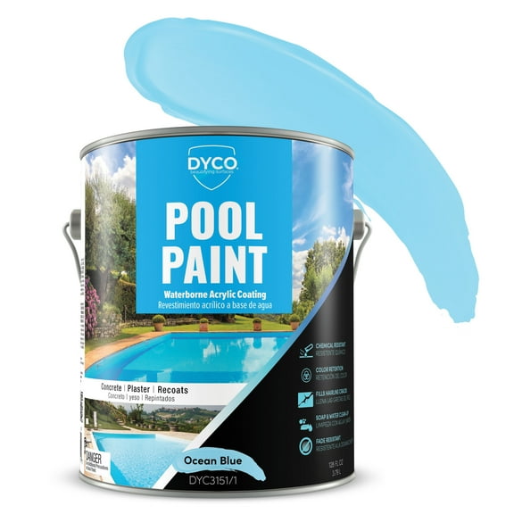 Dyco® POOL PAINT™ | Waterborne Acrylic, Ocean Blue, 1 Gallon
