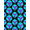 Cyan Magenta Black, Pattern 2, variant on ODIKA 8'x10' Washable Area Rug Dice Graphic Funky Aesthetic Streetwear Men Cartoon Anime Alt Refined Structured for King Size Bedroom Under Bed, Master Suite, Non-Shedding, Easy Care