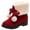 Red, variant on Winter Boots With Warm Versatile Mid Calf Design Cozy Fold Over Style Low Heel Comfort Footwear For Cold Weather Ideal For Casual And Outdoor Activities,Red 6.5