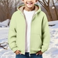 thumbnail image 2 of Mercatoo Youth Boys Sherp𝐚 Fleece Lined Hoodie Jacket Thermal Sweatshirt Zip Up Winter Warm Outerwear Cozy Coat Trendy Hooded Sweater, 2 of 8