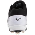 thumbnail image 3 of Mizuno 9 Spike Swift 5 Women's Softball Metal Cleats, Black/White, 5.5, 3 of 7