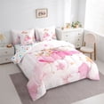 thumbnail image 3 of Castle Fairy Preppy Child Kawaii Rabbit Girl Twin Bedding Sets 7-Piece,Starry Sky Bedding Comforter Set Microfiber,Dreamy Princess Breathable Sheet Sets,Super Cozy Room Decor,Reversible, 3 of 8