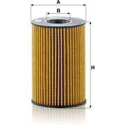 Mann-Hummel HU 8007 Z - Oil Filter Element - Metal Free Fits select: 2015-2023 BMW X5, 2009-2022 BMW 750