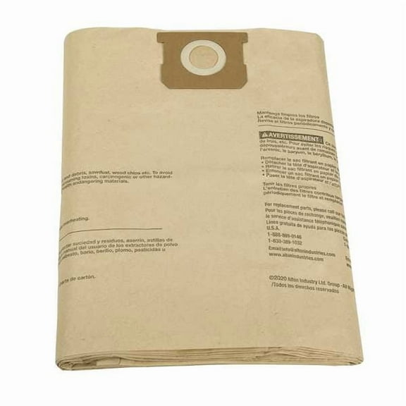 Dayton Vacuum Bags, 5 PK 61HW07