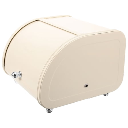 HEANUJJ Compact Beige Bread Holder Made of Sturdy Carbon Steel for Kitchen Use