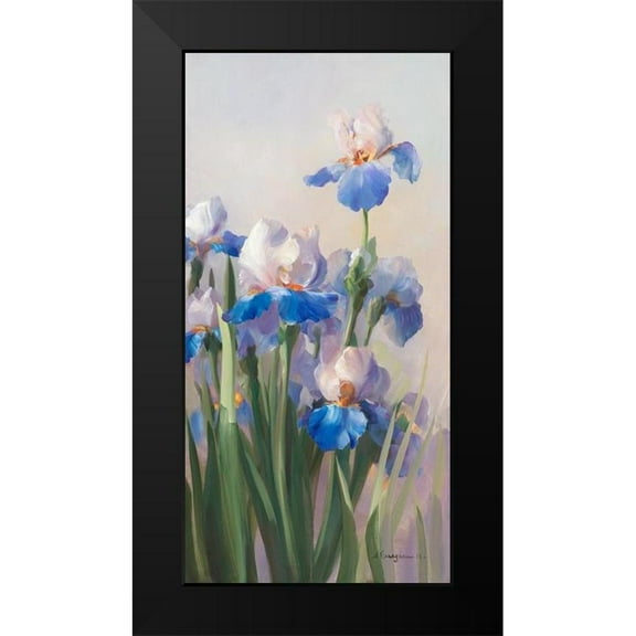 Vernageau, Sylvie 9x14 Black Modern Framed Museum Art Print Titled - Iris French Cancan
