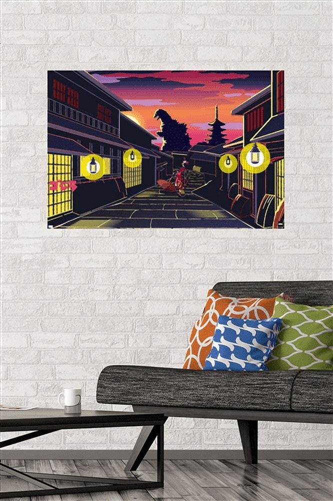 Godzilla - Lurking Wall Poster, 22.375" x 34"