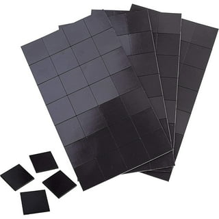 Magnetic Squares - 110 Self Adhesive Magnetic Squares (Each 4/5 inch x 4/5 inch) - Flexible Sticky Magnets - Peel & Stick Magnetic Sheets - Tape Is