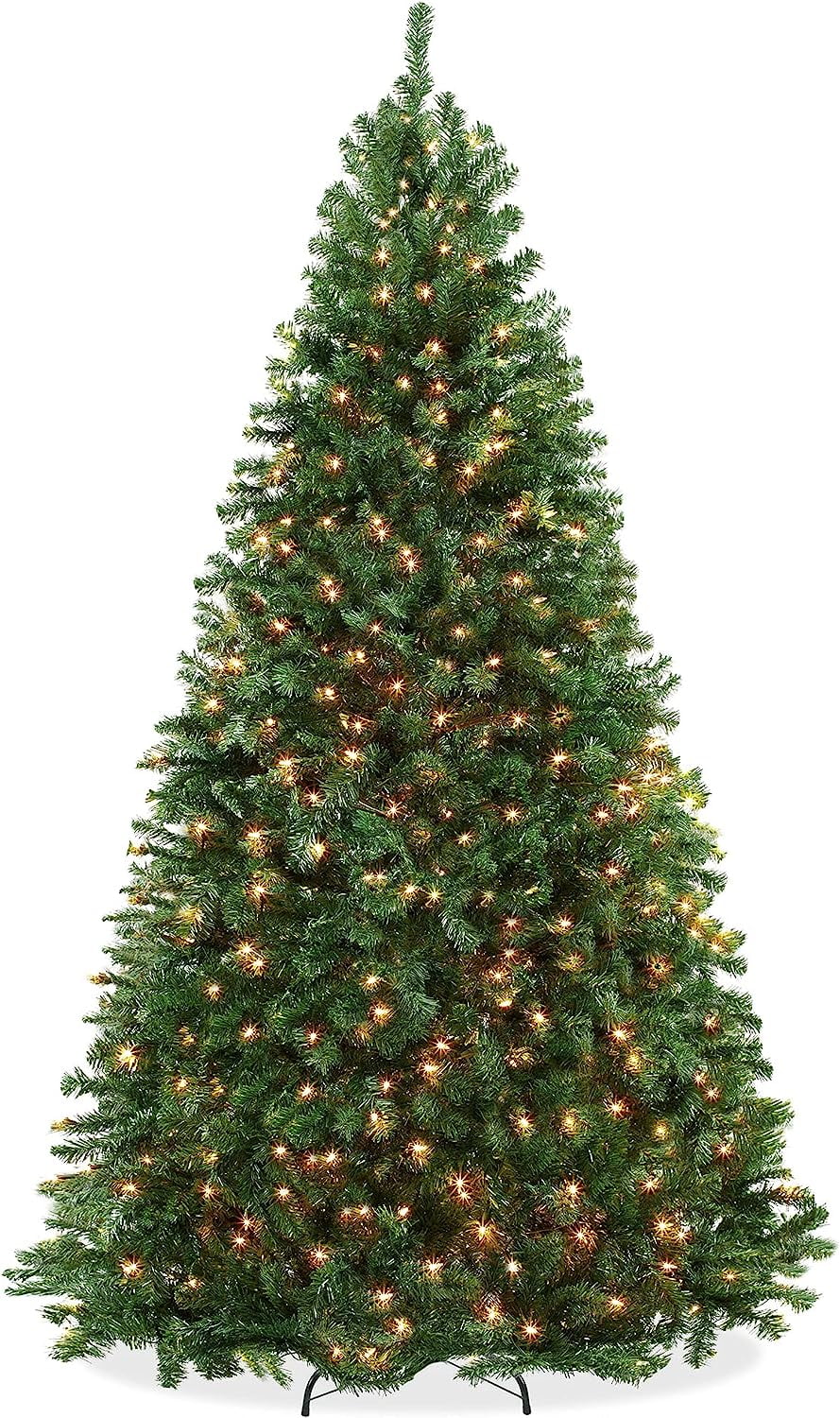 9FT Realistic PreLit Green Spruce Artificial Holiday Christmas Tree