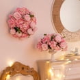 thumbnail image 6 of Blosmon Artificial Flower Kissing Balls for Wedding Table Centerpieces 2Pcs 15.7 Large Pink Fake Roses Hydrangea Flower Arrangement, 6 of 6