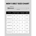 thumbnail image 6 of Catelles Men's Genuine Leather Pin Brass Buckle Black Belt, Business Casual Wear&For waist 50in Width 1.5in(3.8cm), 6 of 8