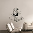 thumbnail image 3 of Cute Winnie The Pooh in Sleigh Winnie The Pooh Teddy Bear Cartoon Character Vinyl Wall Decal Art Decor Home Kids Room Girls Boys Bedroom Living Room Winnie The Pooh Home Décor Design Size (22x30 inch), 3 of 3