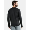 thumbnail image 3 of Athletic Works Men's & Big Men's Performance Tee with Long Sleeves, Sizes S-3XL, 3 of 5