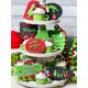 thumbnail image 3 of Decoraciones Mesa Navidad Rústica Letreros 9 Pcas La Bandeja Corbata para Invierno Casa Granja Del Estante Roja, 3 of 9
