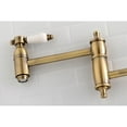 thumbnail image 3 of Kingston Brass KS3103BPL Bel-Air Wall Mount Pot Filler Kitchen Faucet, Antique Brass, 3 of 5
