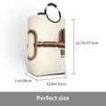 thumbnail image 3 of KLL Books Key To Knowledge Laundry Hamper,Large Canvas Fabric Lightweight Storage Basket Toy Organizer Dirty Clothes Collapsible Waterproof, 3 of 6