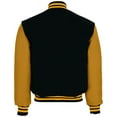 thumbnail image 2 of Holloway Sportswear XS Varsity Jacket Black/Light Gold/Light Gold 224183, 2 of 4