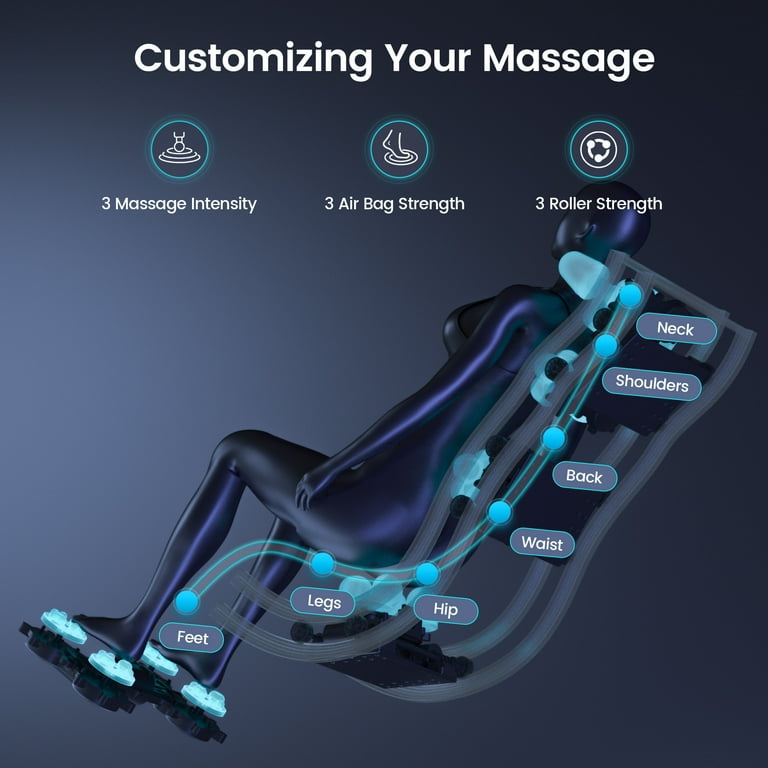 UPGO Full Body Back Massager Chair with 4D, Zero Gravity