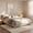 Taupe, variant on Christopher Knight Home Boucle Upholstered Bed Frame with Curved Thick Headboard, King Size, Taupe