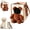 Large, variant on Teddy Bear Dog Carrier Bag, 2 in 1 Multifunctional Pet Handbag with Exposed Head Design, PU Leather Travel Tote Shoulder Carrier for Small Dogs, Cats, Puppies, Walking, and Errands (Small)