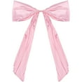 thumbnail image 2 of Large Bow Themed Party Decorations, Pink Satin Bow Decor for Weddings, Parties & Birthdays, 100 x 70 in, Elegant Satin Material, Easy to Install, Bridal Supplies, 2 of 6