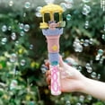 thumbnail image 2 of Yellow Kids Carousel Bubble Toy With Hand Crank And Rotating Lights For Outdoor And Indoor Entertainment, 2 of 6