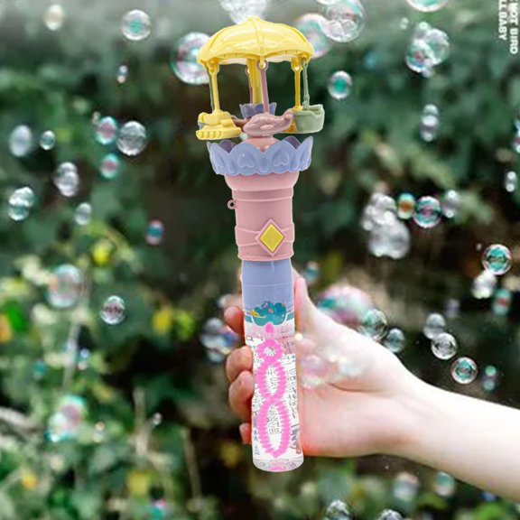 ABPWLY Toys Hand Crank Carousel Toy with Face Changing Glowing Lights Internet Famous Kindergarten Gift for Kids 40ml Foam Bubble Blower Play Kitchen