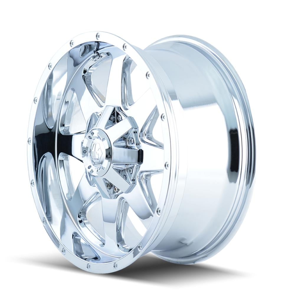 Mayhem Tank 8040, 20x9 Wheel with 5x150 and 5x5.5 Bolt Pattern Chrome