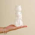 thumbnail image 6 of Xecvkr Bunny Ceramic Vase Head Rabbit Floral Arrangement Animal Tabletop Home Living Room Bedroom Office Decor Flower Holder 1 Piece White, 6 of 6
