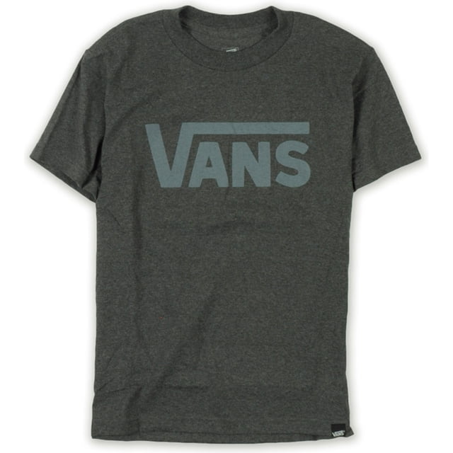 Vans Classic Logo Graphic playera para hombre, gris, XS Vans Camiseta gráfica