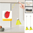 thumbnail image 2 of BESTSKY 3 Pack Badminton Trainer Rebound Ceiling Mount Hanging Solo Badminton Practice Rebounder Equipment for Badminton Rackets Set Adult Kids Beginners Indoor Sports Hit Shot Practice, 2 of 6