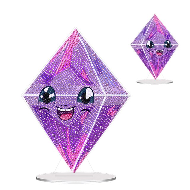 (LY850) Adornos Pintura Diamantes Del Serie Abstracta Dibujos Animados Forma Diamante Abstracto Doble Cara