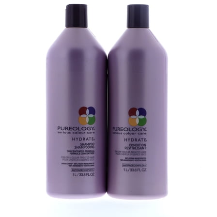 Pureology Hydrate Conditioner, 33.8 oz 1 Pc, Pureology Hydrate Shampoo, 33.8 oz 1 Pc