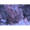 thumbnail image 1 of Ahgly Company Machine Washable Indoor Rectangle Abstract Blue Modern Area Rugs, 8' x 12', 1 of 4