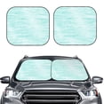 thumbnail image 2 of Daiia Blue Bright 2PCS Car Windshield Sun Shade, Foldable Sun Shield for Car Front Window, Auto Sun Blocker Visor Protector Universal for Truck SUV Pickup-Large, 2 of 7