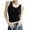 Black, variant on Seamless Ribbed Camisole Tank Top With Built In Bra Support For Layering Soft Comfort Stretch Casual Wear
