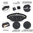 thumbnail image 3 of Riñonera para correr con teléfono móvil de hasta 7 pulgadas para mujeres, hombres, niños y niñas, resistente al agua, para deportes, correr, trotar, fitness, ciclismo y deportes, 3 of 5
