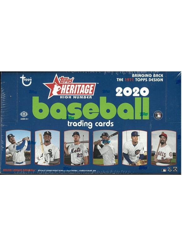 Topps 2020 Heritage High MLB Baseball Trading Cards Hobby Box- 1 Autograph per Box- 24 Packs