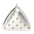 thumbnail image 4 of Picia Gold Rabbit Pattern Long Tissue Box Cover,PVC Leather Triangle Holder,Tissue Box Holder with Magnetic Bottom,Facial Paper Organizer Dispenser-7.9"X4.9"X4.5", 4 of 9