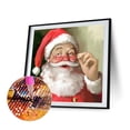 thumbnail image 2 of 5D DIY diamante pintura completo taladro redondo Papá Noel decoración de pared arte de diamantes de imitación FLhrweasw Nuevo, 2 of 9