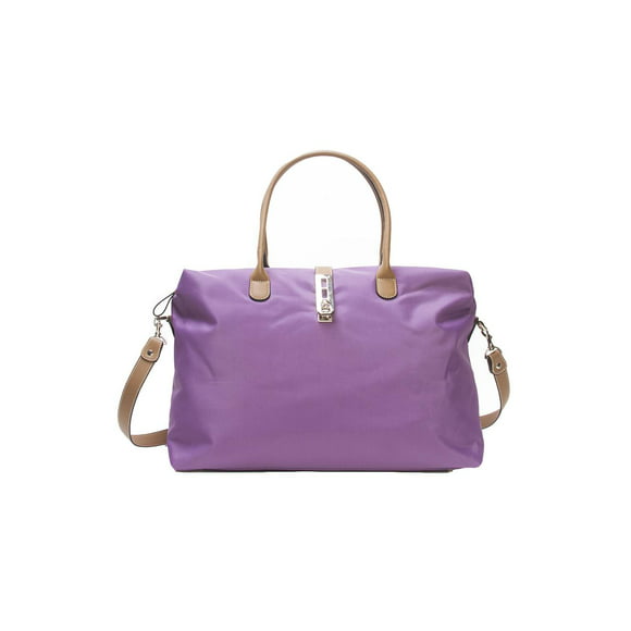 Tosca Women's Nylon Oversized Travel Tote Bag - Light Purple