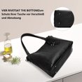 thumbnail image 5 of Bolso grande para mujer, bolso de mano, bolso de compras, bolso de hombro de cuero para mujer, bolso cruzado para mujer, bolso con asa de cuero sintético y billetera, juego de 2, 5 of 5