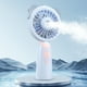 thumbnail image 1 of Mini ventilador de mano con rociador de agua | Ventilador portátil de 3 velocidades para viajes al aire libre y verano | Batería recargable de 2000 mAh | Material ABS | Incluye cable USB, 1 of 4