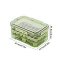 thumbnail image 3 of YIKA Tupperware Container Multi Functional Ice Tray Fresh-keeping Box Portable Refrigerator Fresh-keeping Box Storage Box Kitchen Sealed Box Food Grade Transparent Lunch Box Kitchen Storage Green, 3 of 6